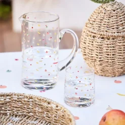 Fabrique de Styles Carafes Et Pichets>Pichet en verre 1l - Les Fruits Multicolore