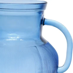 Fabrique de Styles Carafes Et Pichets>Pichet en verre recyclé sablé 2.3l - Aheli Bleu