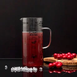 Fabrique de Styles Carafes Et Pichets>Pichet gradué avec recette cocktail 2l Transparent