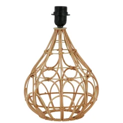Fabrique de Styles Lampes À Poser>Pied de lampe rond en rotin h33cm - brasil Naturel