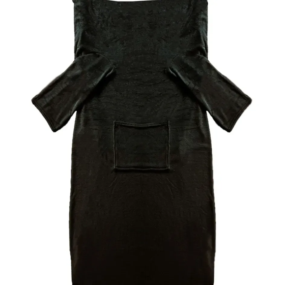 Fabrique de Styles Accessoires Mode>Plaid avec manches en tissu - Giny Noir