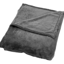 Fabrique de Styles Plaids>Plaid charlie 200x220cm charcoal gray gris fonce Gris Foncé