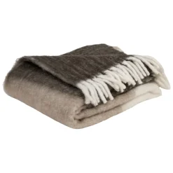 Fabrique de Styles Plaids>Plaid en acrylique et laine 130x170cm - Selestina Taupe