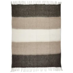 Fabrique de Styles Plaids>Plaid en acrylique et laine 130x170cm - Selestina Taupe