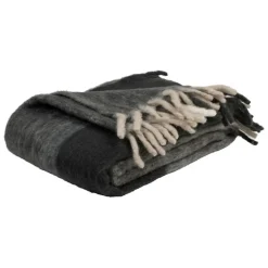 Fabrique de Styles Plaids>Plaid en acrylique et laine émeraude 130x170cm - Selestina Emeraude