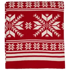 Fabrique de Styles Plaids>Plaid en coton 150x125cm - Noel Rouge