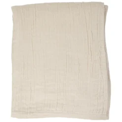 Fabrique de Styles Plaids>Plaid en gaze de coton écru 120x100cm Ecru