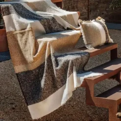 Fabrique de Styles Plaids>Plaid en laine 130x200cm - Calypso Gold