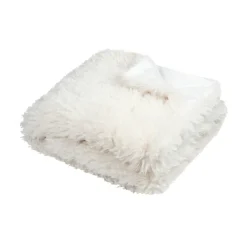 Fabrique de Styles Plaids>Plaid en tissu 130x160 - Walton Blanc