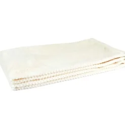 Fabrique de Styles Plaids>Plaid nid abeille crème 120x150cm Blanc