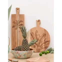 Fabrique de Styles Planches À Découper>Planche à découper palmier en acacia 70x20cm - Dalbert Naturel