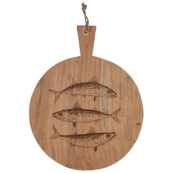 Fabrique de Styles Planches À Découper>Planche à découper poisson en acacia 50x40cm - Dalbert Naturel