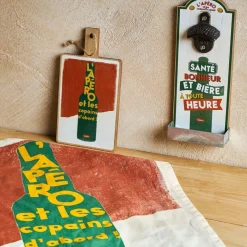 Fabrique de Styles Planches À Découper>Planche a découper en bois 14x26cm - Copains D'Abord Multicolore