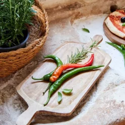 Fabrique de Styles Planches À Découper>Planche a découper en manguier 48x20cm - Grand Office Brun