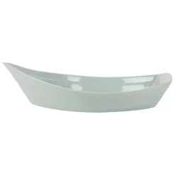 Fabrique de Styles Plats Et Saladiers>Plat creux bateau en grès 41x26cm Vert d'eau
