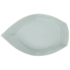 Fabrique de Styles Plats Et Saladiers>Plat creux bateau en grès 41x26cm Vert d'eau