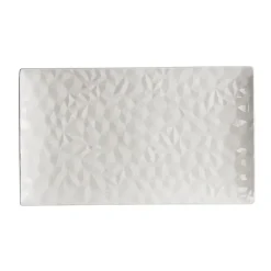 Fabrique de Styles Plats Et Saladiers>Plat rectangulaire en porcelaine 31x18cm - Oasis Blanc