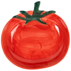 Fabrique de Styles Plats Et Saladiers>Plat tomate en grès 18x17cm - P'tit Légume Rouge
