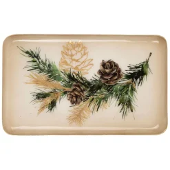 Fabrique de Styles Plateaux>Plateau en fer vert - Epicea Brun