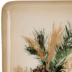 Fabrique de Styles Plateaux>Plateau en fer vert - Epicea Brun