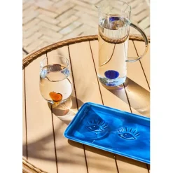 Fabrique de Styles Plateaux>Plateau en fer 30x15cm - Allegra Indigo