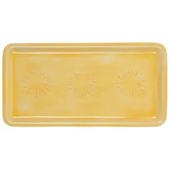 Fabrique de Styles Plateaux>Plateau en fer 30x15cm - Allegra Jaune