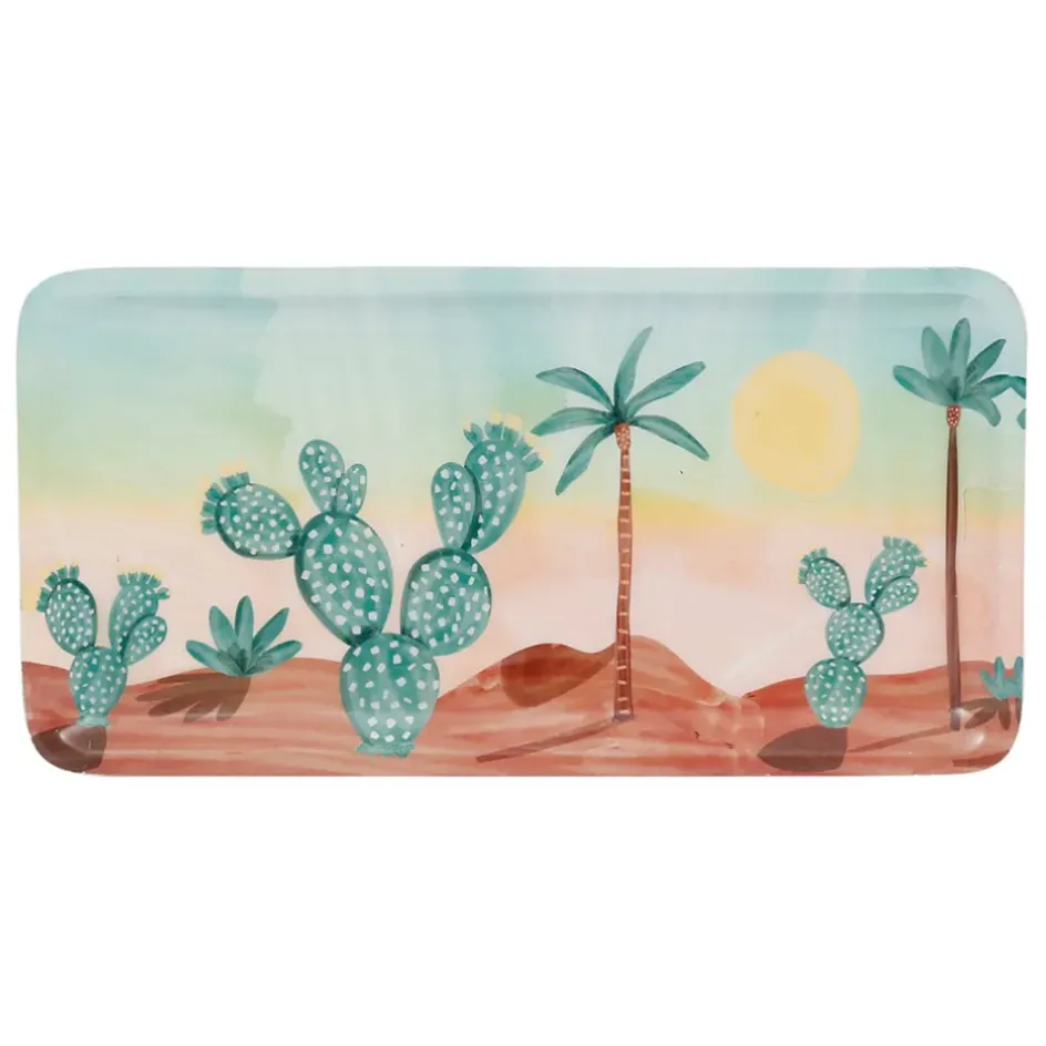 Fabrique de Styles Plateaux>Plateau en fer 15x30cm - Patchuca Multicolore