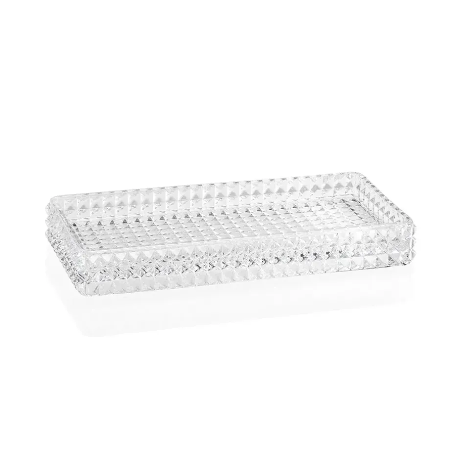 Fabrique de Styles Rangements Salle De Bain>Plateau en verre 27.5x13.5cm - Diamond