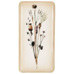Fabrique de Styles Plateaux>Plateau fleur en fer 15.5x30.5cm - Floral Multicolore