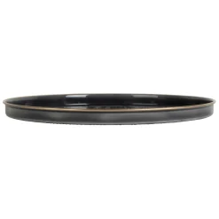 Fabrique de Styles Plateaux>Plateau rond en fer d36cm - Arabise Anthracite