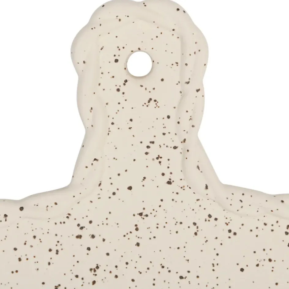 Fabrique de Styles Plateaux>Plateau tapas en grès 28x18cm - Aurore Beige