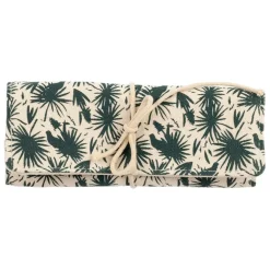 Fabrique de Styles Pochettes Et Housses>Pochette à bijoux de voyage écru et - Palmea Vert Foncé