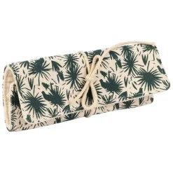Fabrique de Styles Pochettes Et Housses>Pochette à bijoux de voyage écru et - Palmea Vert Foncé