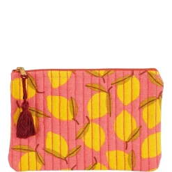 Fabrique de Styles Pochettes Et Housses>Pochette citron en coton Rose