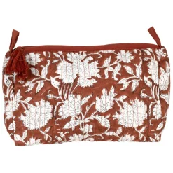 Fabrique de Styles Pochettes Et Housses>Pochette en coton matelassé et doublure imperméable - Flaura Terracotta