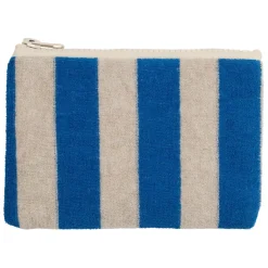 Fabrique de Styles Pochettes Et Housses>Pochette en coton rayée et blanc - Palma Indigo