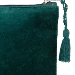 Fabrique de Styles Pochettes Et Housses>Pochette en coton - Mon-Sapin Vert Foncé