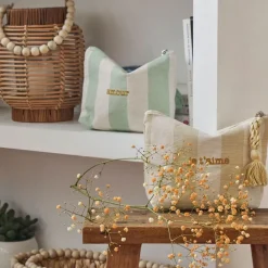 Fabrique de Styles Pochettes Et Housses>Pochette Je t'aime en coton - Famille Beige