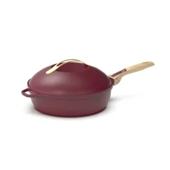 Fabrique de Styles Plats Et Appareils De Cuisson>Poêle en aluminium rubis d28cm - La Fabuleuse Rouge