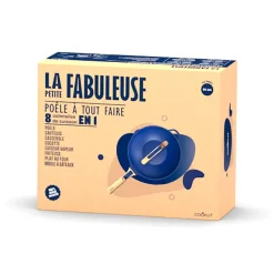 Fabrique de Styles Plats Et Appareils De Cuisson>Poêle en aluminium saphir d24cm - La Fabuleuse Bleu