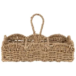 Fabrique de Styles Petits Rangements>Porte 6 gobelets en jonc de mer - Chaumière Naturel