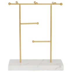 Fabrique de Styles Bijoux Fantaisie>Porte bijoux en marbre - golden Doré