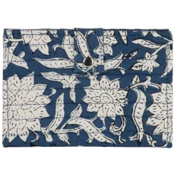 Fabrique de Styles Voyage Et Exploration>Porte carte en coton - Flaura Bleu