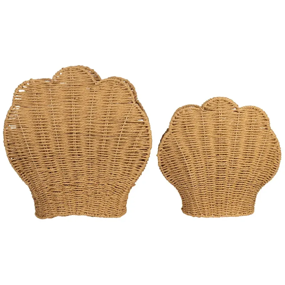 Fabrique de Styles Petits Rangements>Porte magazine coquillage x2 en corde Naturel