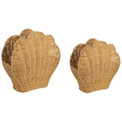 Fabrique de Styles Petits Rangements>Porte magazine coquillage x2 en corde Naturel