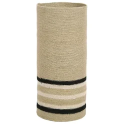 Fabrique de Styles Petits Rangements>Porte parapluie en jonc de mer naturel et noir d24xh54cm - Sumatra Naturel, Noir