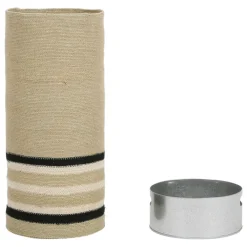 Fabrique de Styles Petits Rangements>Porte parapluie en jonc de mer naturel et noir d24xh54cm - Sumatra Naturel, Noir