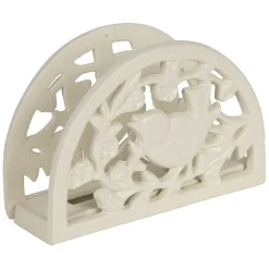 Fabrique de Styles Serviettes De Table>Porte serviettes en fonte - Fauvette Blanc cassé