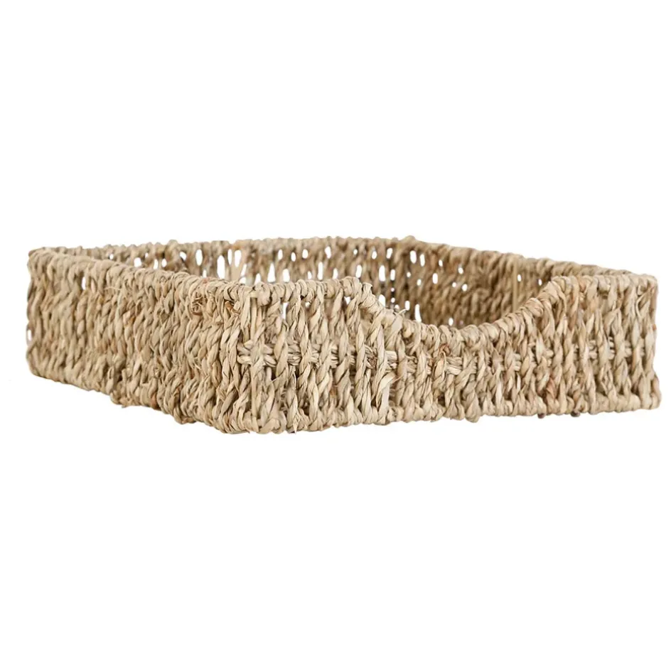 Fabrique de Styles Accessoires De Table>Porte serviettes en jonc de mer et fer poisson - borneo Naturel