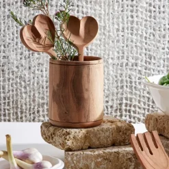 Fabrique de Styles Petits Rangements>Porte ustensiles en acacia d14cm - Dalbert Naturel